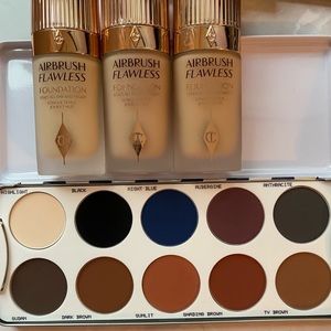 Brand new makeup pallet & 3 opened, used to depot 15ml Charlotte tilbury